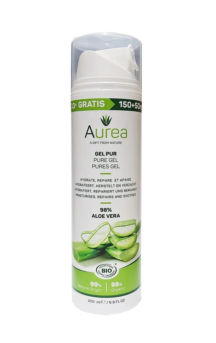 Aurea Aloe vera huidgel 98 procent 150ml + 50ml gratis