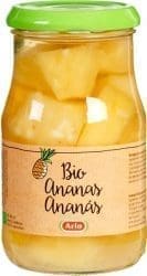 Arlo Organic Pineapple Pieces in light syrup 350g Ananas bio 8710277608435