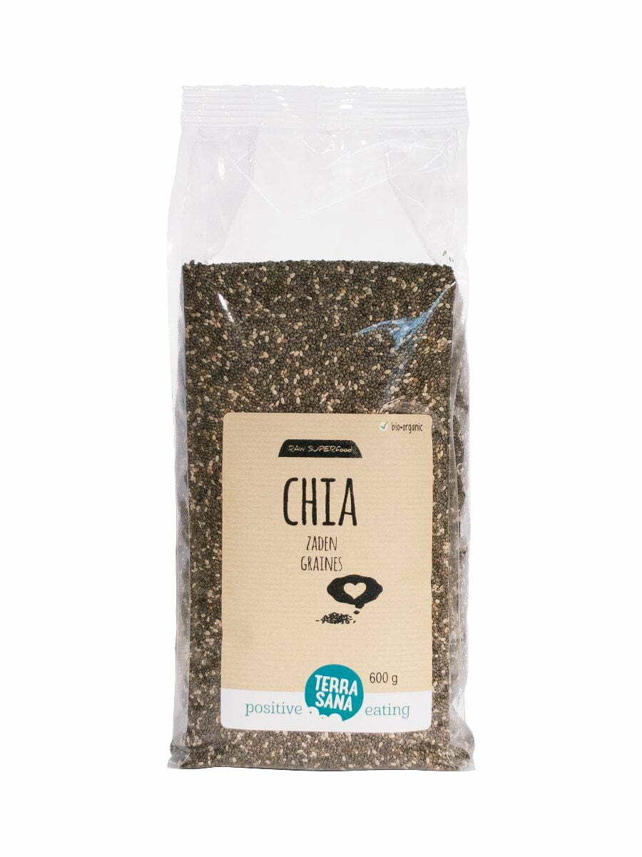 TerraSana Graines de Chia Noir RAW Advantage Pack BIO 600g