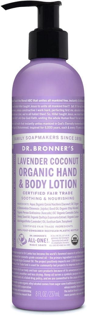 Dr. Bronner Bio Hand- und Körperlotion Lavendel-Kokosnuss 240ml