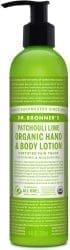 Dr Bronner Bio Hand & Body Lotion Patchouli Lime 240ml