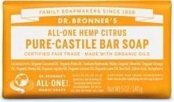 Dr. Bronner Seife Bar Zitrus Orange 140g