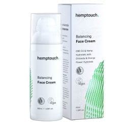 Hemptouch Balancing Face Cream Vegane natürliche Gesichtscreme mit CBD, Palmöl frei 50ml