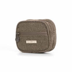 Hemp Mini Wallet Khaki organic hemp cotton blend