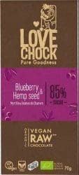Lovechock Blueberry Hemp Raw Chocolade