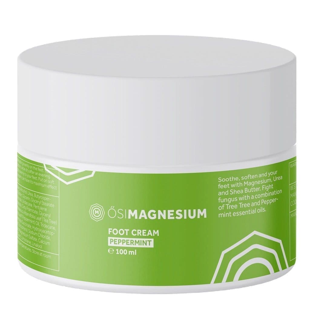 Magnesium Fußcreme Urea Teebaum Pfefferminz OsiMagnesium 100ml