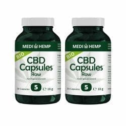 MediHemp CBD Capsules Raw procent CBD Voordeelpakket x Stuks