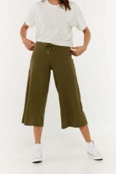 Hemp Tailor Hoodlamb Hemp Culottes Olive Green