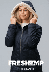 Manteau d'hiver en chanvre durable pour femme de Freshemp Originals