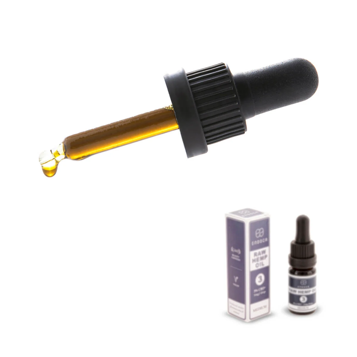 Endoca CBD Oil Raw 3% CBD 10ml – Image 2
