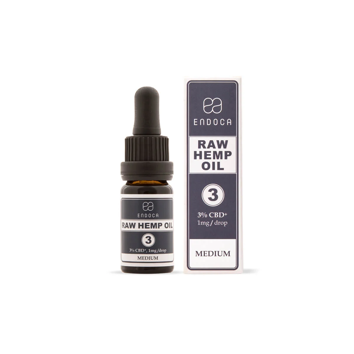 Endoca CBD Oil Raw 3% CBD 10ml