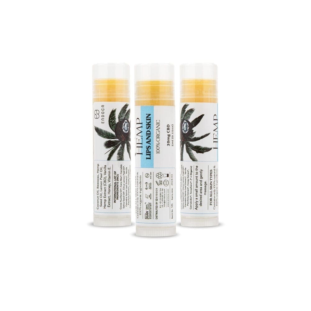 hemp lip balm raw organic Endoca