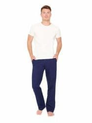 pantalon de chanvre homme chino bleu