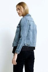 hoodlamb hemp summer jacket ladies denim denim jacket light blue